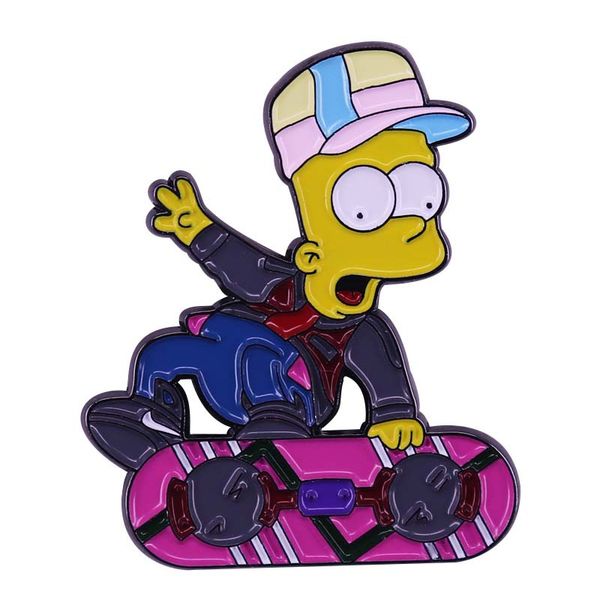 

family life homer enamel pins brooch collecting anime figure lapel badges men women fashion jewelry gifts adorn backpack collar, Blue