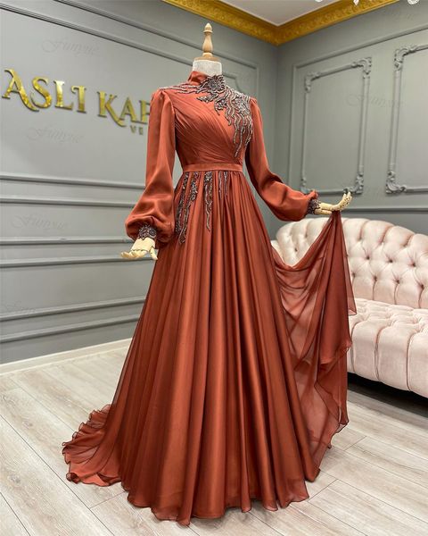 

a-line evening dresses high neck long sleeves appliques sequins embroidery floor length train portrait lace plus size beaded appliques prom, Black;red