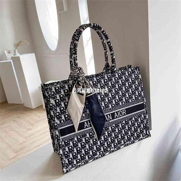 

large capacity women's portable shopping one canvas red high-grade atmospheric tote design purses online