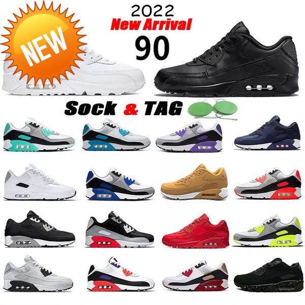 

2023 boots sports 90 running shoes infrared classic leather mash white yellow black gre
