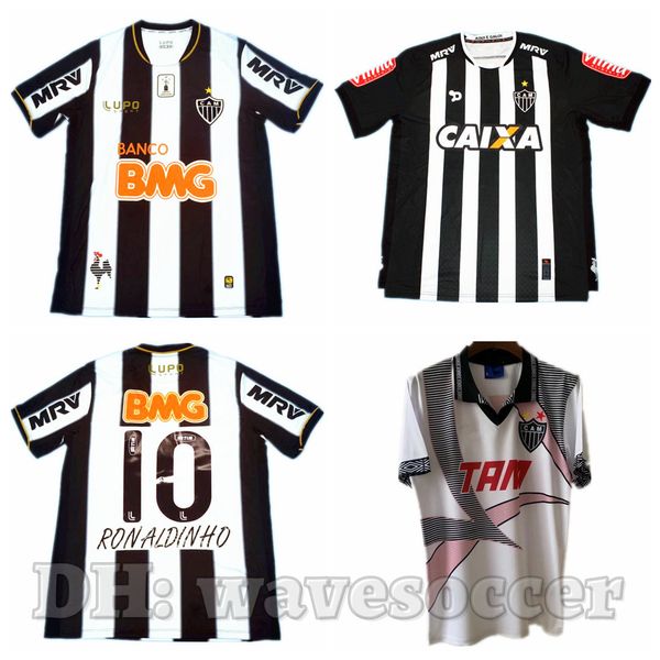

atletico mineiro 96 13 16 17 soccer jerseys retro maillot classic vintage camisetas football shirts uniforms men home away ronaldinho, Black;yellow