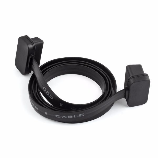 Новая новая New Noodle OBD2 Удлинитель OBDII 60 см 16PIN ELM327 Мужчина к удлинению Кабель OBD 2 Автомобильный Диагностический Диагностический Кабель Разъем Адаптер Быстрая отгрузка