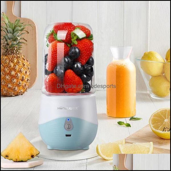 Altro Cucina Sala da pranzo Bar Giardino domestico Mini frullatore Spremiagrumi elettrico Frullatori USB portatili Succo di pressatura wireless Ricarica manuale da parte