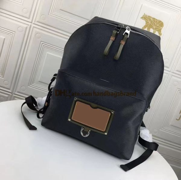 Nova famosa Discovery Mochila Clássica Bolsas de Viagem de Couro Mochilas para Homens Moda Bolsas De Negócios Luxo Designer Caderno Bolsas de Escola M45218