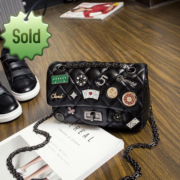 

2022 new women's chain small fashion solid color shoulder messenger ladies designer bag handbag
