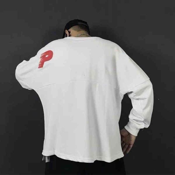 

designer t shirt tide brand palaces long-sleeved t-shirt europe america sweatshirt summer cotton round neck men and women hip-hop 01, White;black