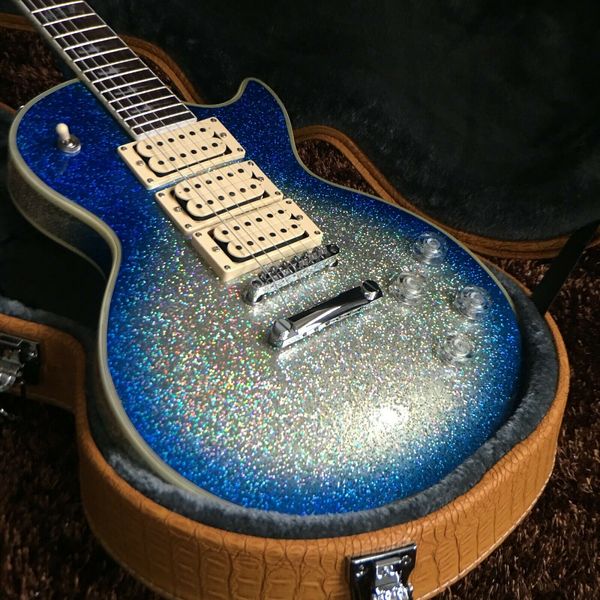 

custom factor high-quality large blue particles electric guitar