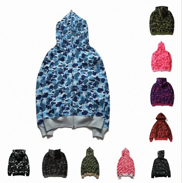 

shark ape mens women shark hoodie sportwear hoody jacket coat jogger tracksuit pullover fleece sweatshirt crewneck bird ovo drake hip hop me, Black