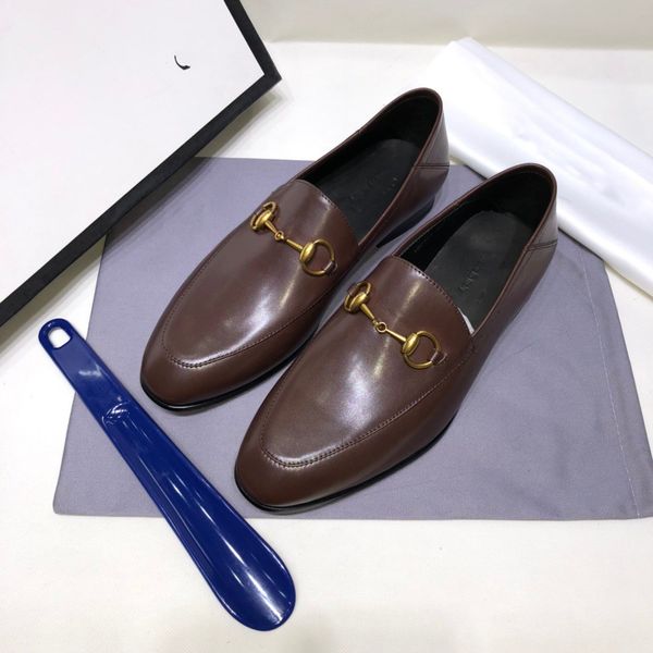 

[ 5a original 1:1 ] semi-formal leather shoes for mens tassel casual brogue flats carved england men designer luxury dress shoe men loafers, Black