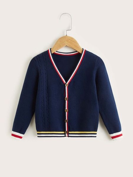 

toddler boys striped button cardigan she, Blue