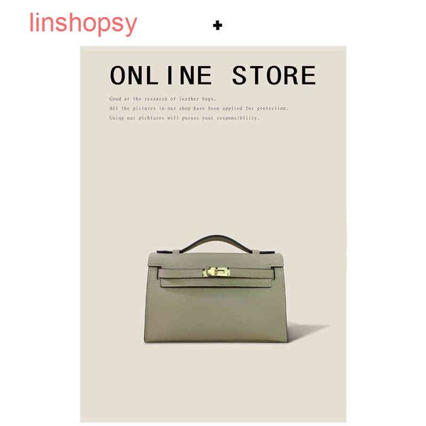 

designer herme bags kely bags female 2022 new leather mini generation palm print fashion ver