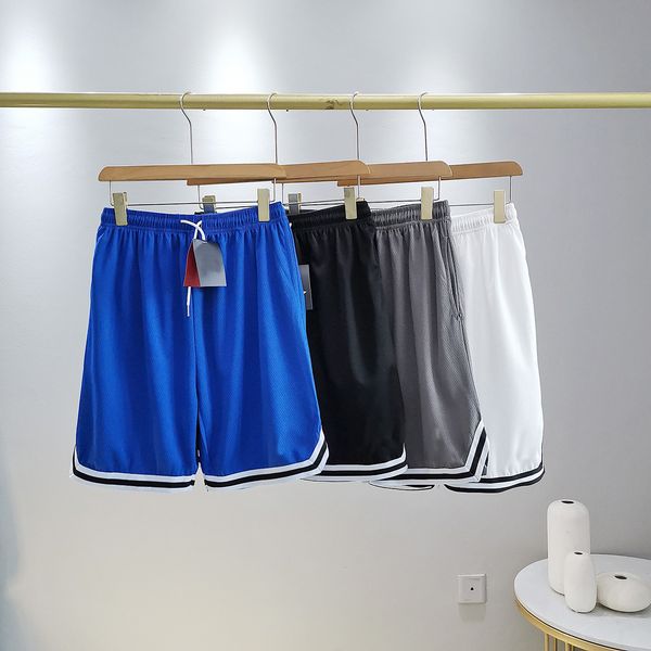 

men short pants casual classic brand basketball shorts spliced military double pocket design ball customized washed metal nylon pocket mesh, White;black