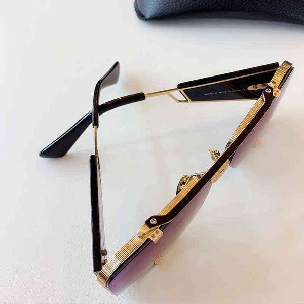 Горячий торт Оригинальные солнцезащитные очки для мужчины Dita Souliner-Two высококачественный дизайнерский дизайнерский классический ретро-бокал роскошный брендинг