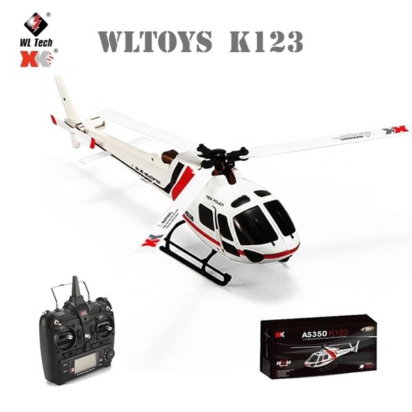 Original Wltoys Xk K123 RC Mini Drone RTF 2.4G 6CH 3D 3D Modos Brushless Motor Quadcopter Helicóptero Brinquedos Para Crianças Presentes 220321