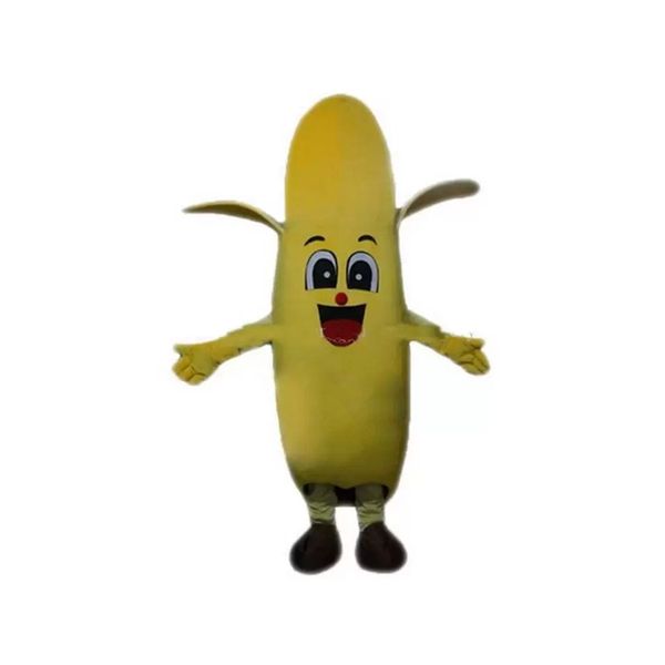 Hochwertige Discount-Fabrik-Bananen-Maskottchen-Kostüme, Zeichentrickfigur für Erwachsene