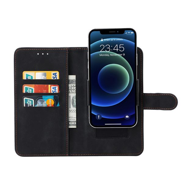 Custodie del portafoglio in pelle universale per iPhone 13 Samsung S21 S22 Xiaomi Huawei Sony LG da 4.0 a 7,0 pollici COPERCHI
