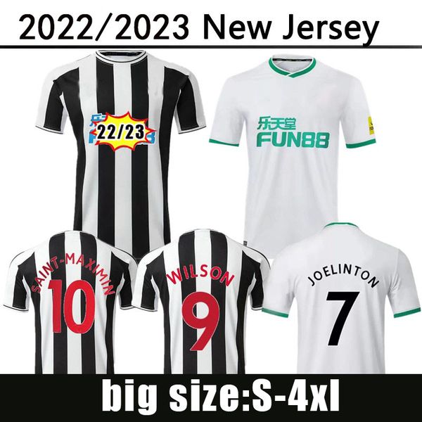 

new castle wilson soccer jersey home away saint-maximin bruno g.2022 2023 retro trippier murphy shelvey united 22 23 football shirt joelinto, Black;yellow