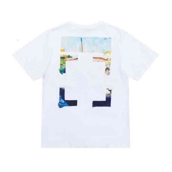 

offs fashion designer classic mens t shirts brand cotton luxury short sleeves tees back adhesive strip arrow t-shirts women black shirt, White;black