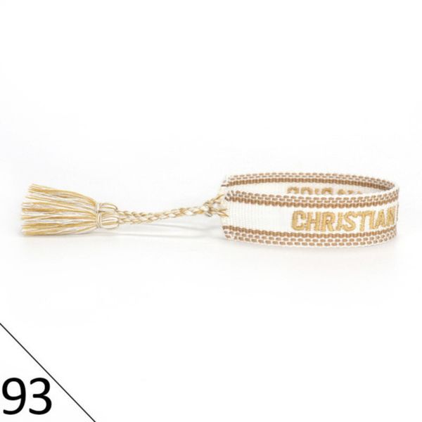 

woven designer friendship bracelet luxury brand for women leopard printed rope bracelets embroidery braided with tassel bangle men jewelry c, Golden;silver