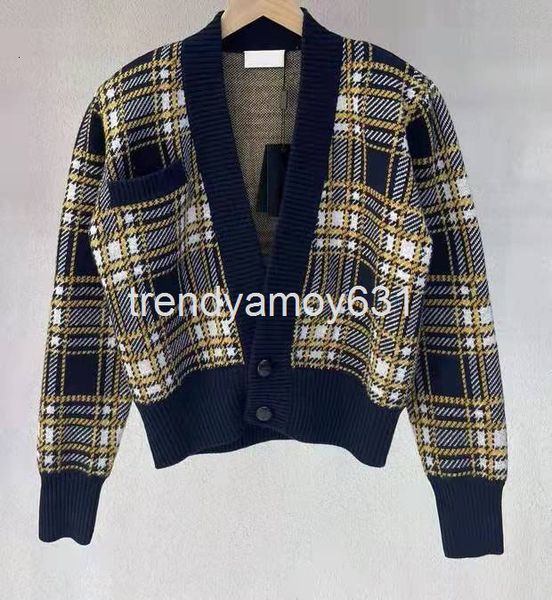 

women's sweaters autumn and winter plaid wool v-neck single breasted western style thin cardigan thickened sweater women, White;black