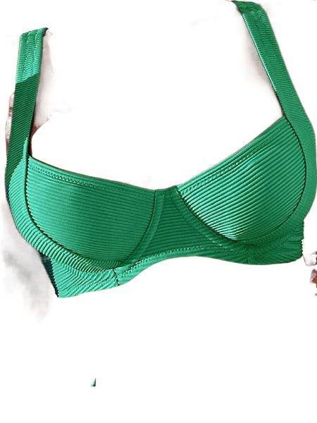 

rib underwire bikini o51r#, White;black