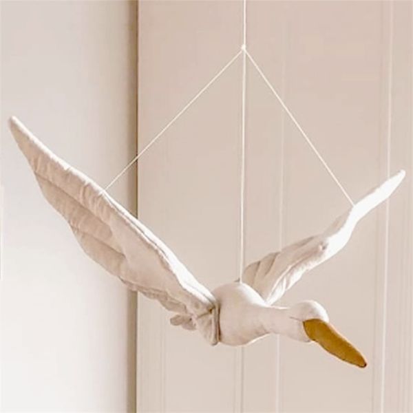 Creativo appeso a parete Cigno Peluche Bambola di pezza tessuto famiglia camera da letto Nursery room decor ornamenti appesi cuscino lenitivo per bambini 220727