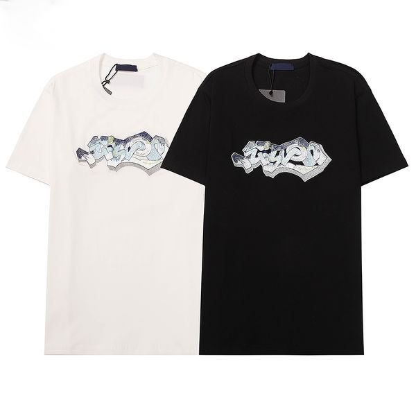 

fashion t shirts mens woman designers t-shirts tees apparel mens  casual chest letter shirt luxurys clothing street shorts breathable sleev, White;black