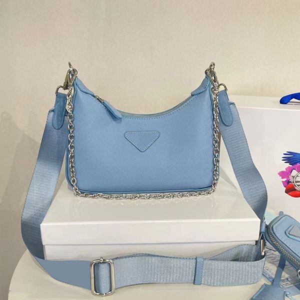 

women designers bags fashion shoulder handbag removable zip leather underarm bag lady wallet metal chain shoulder strap versatile 4 colors s