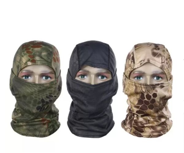 

camouflage tactical mask headgear cs full face masks outdoor sports caps bicycle cycling fishing motorcycle ski balaclava chief hood caps, Blue;gray