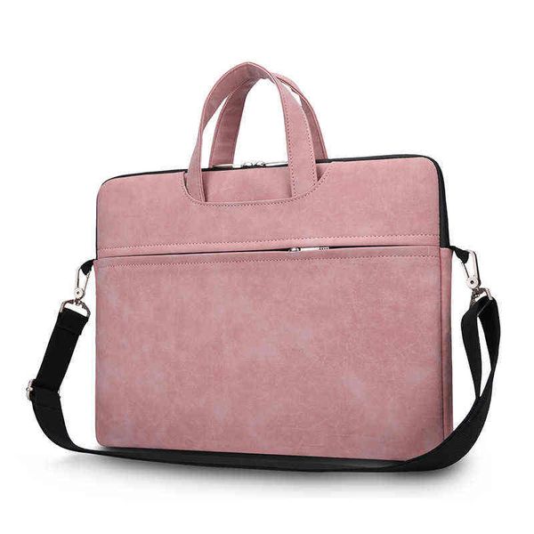 Bolsa de computadores de notebook Fashion Moda e feminina Bolsa de viagem Solidcase Color Solid Saco de ombro simples 220718