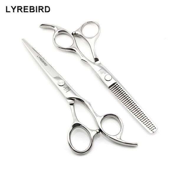 

japan hair scissors set silver 5.5 inch 6 dressing scissors cutting very sharp lyrebird 220317