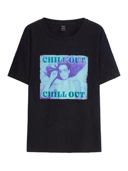 

x desert rebel design figure & letter graphic drop shoulder tee y3go#, White