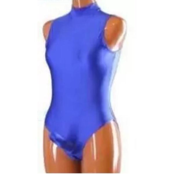 Novo estilo Catsuit traje masculino Lycar Spandex Body Maiô de peça única Collant com bainha de pênis