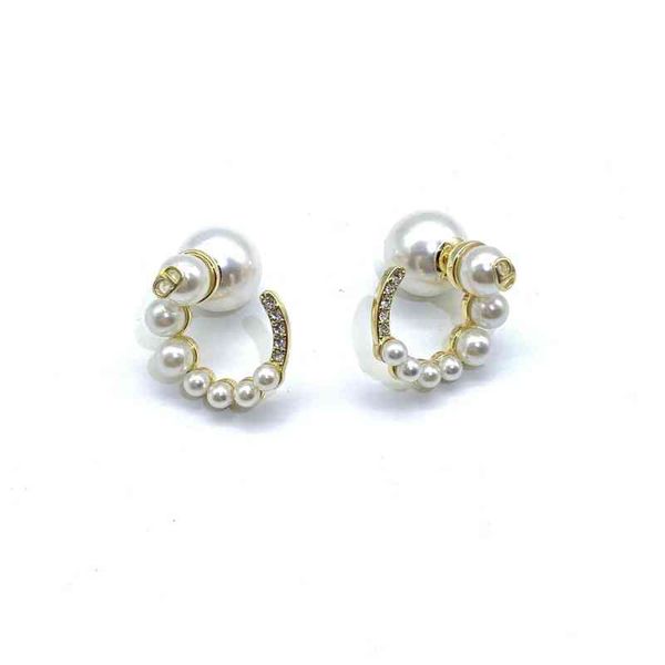 

new pearl earrings women gift box popular red earrings women, Golden