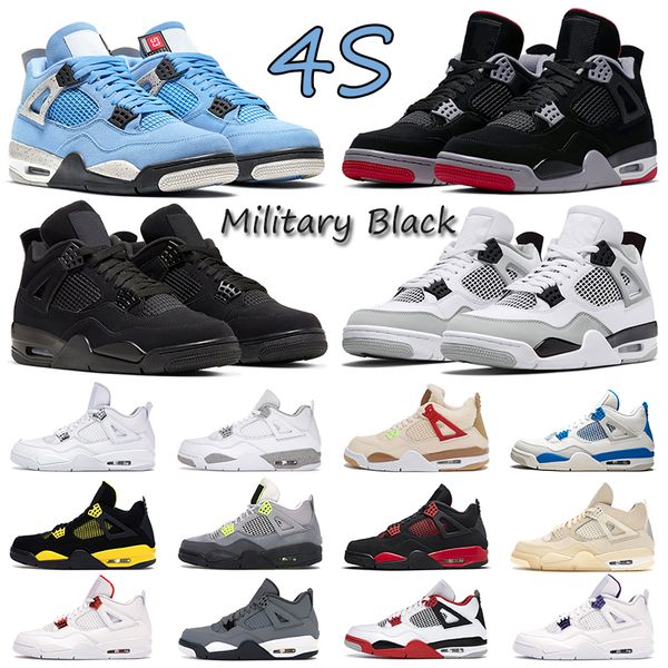 

4 4s red thunder jumpman men women basketball shoes black cat neon alternate 89 sport sneakers outdoor trainers