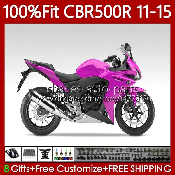 Molde de injeção para HONDA CBR500 RR CBR 500 R CC 500R RR 11-15 Carroçaria 126No.10 CBR500R 11 12 13 14 15 CBR500RR 2011 2012 2013 2014 2015 OEM Kit de Fairing