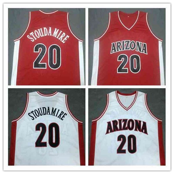 

basketball jersey damon 20 stoudamire arizona wildcats college throwback jersey custom embroidery size s-5xl vest shirt, Black