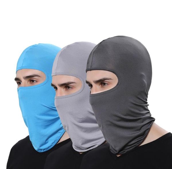 Açık Taktik Davlumbaz Koruma Tam Yüz Spandex Balaclava Şapka Şapkalar Kayak Boyun Bisiklet Motosiklet Maskesi Rüzgar Koruyucu Kafa Hood Maskeleri Terörle Mücadele Maskeleri Maskeleri