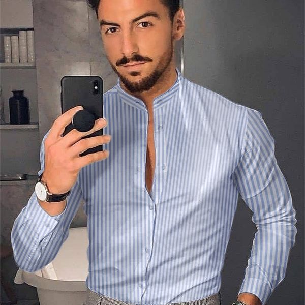 

men's shirt long sleeve hawaiian social luxury button up cardigan blouses wholesale single breasted turn-down collar broad 220323, White;black