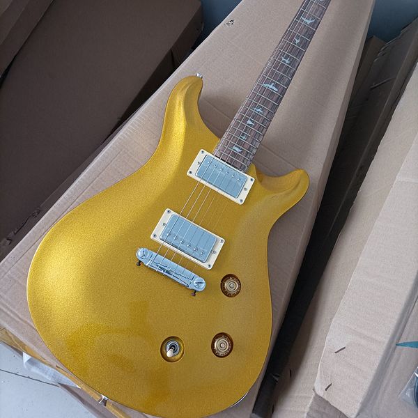 

6 stringgold electric guitar with rosewood fretboard