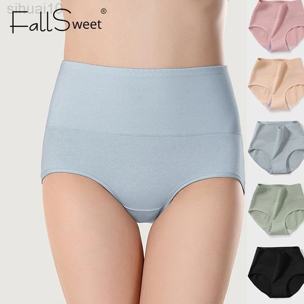 Kadın pamuk brifing 2 adet/kadın iç çamaşırı bayanlar için set seksi iç çamaşırı şort pantys bodypanties yüksek bel artı boyut l220801