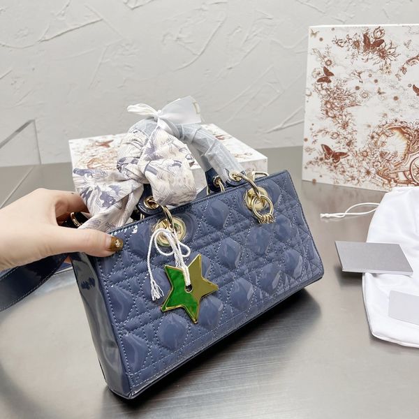 

designer messenger bag horizontal mini patent leather handbag fashion all-match luxury shoulder bag women's bag