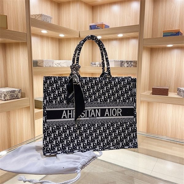 

large capacity women's portable shopping spring and summer new canvas feeling popular atmosphere tote design purses online