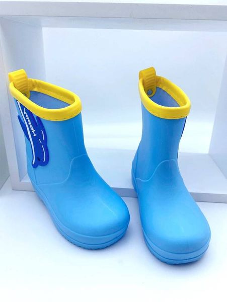 

toddler boys colorblock cartoon appliques rain boots she, Black;grey