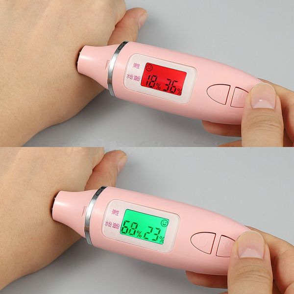

facial skin analysis scope machine multi-functional beauty equipment digital face detector oil and moisture analyzer, Black;white