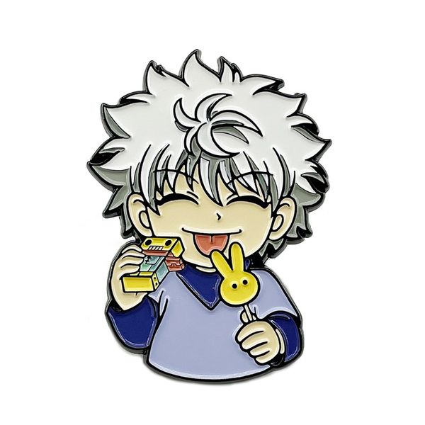 

hunter*hunter lapel pins badges with anime pin jewelry new year gift japanese manga backpack accessories brooch for clothes, Blue