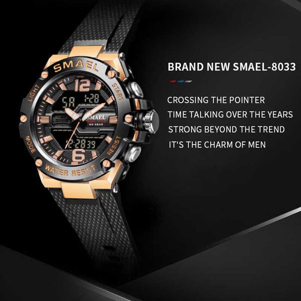 

fashion men watch sport clock 50m waterproof wristwatches led digital auto date satch alarm clocks men's casual watches, Slivery;brown
