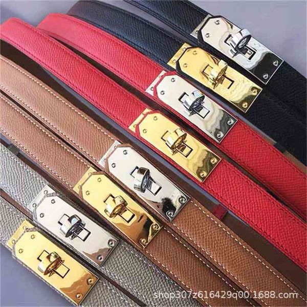 

kelly belt buckle h retractable slim dress pants cowhide palm belt lady, Black;brown