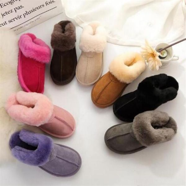 

2021 classic design 51250 warm slippers goat skin sheepskin snow boots martin boots short women boots keep warm shoes fas297z, Black