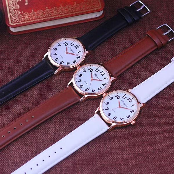 

luxury womens watches simple casual digital ladies belt watch student middle-aged and elderly quartz waterproof electronic trend watch edfg, Slivery;golden
